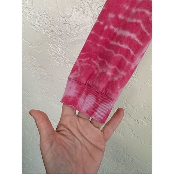PINK VICTORIA'S SECRET Oversized SMALL Tie Dye long sleeve shirt - Picture 5 of 9